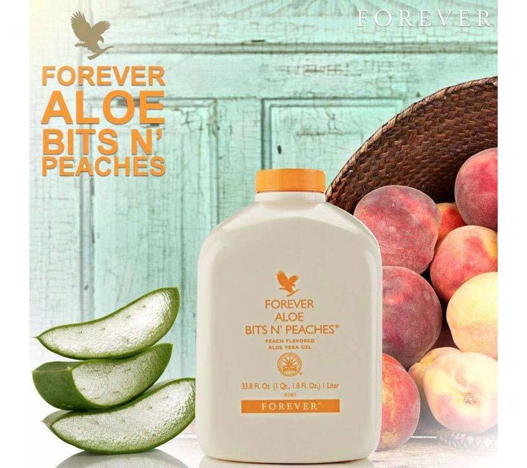 Forever Aloe Bits N' Peaches Juice 1L - USA