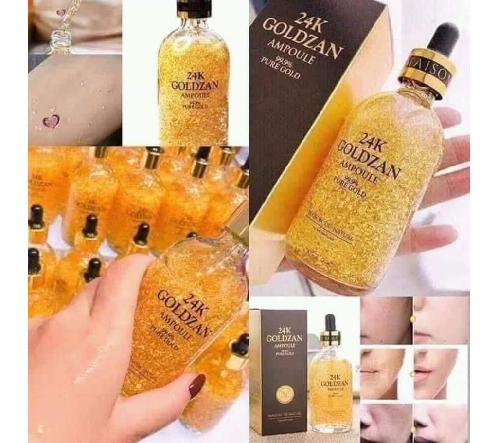 24K Goldzan Ampoule 99.9 pure gold 100ml Korea