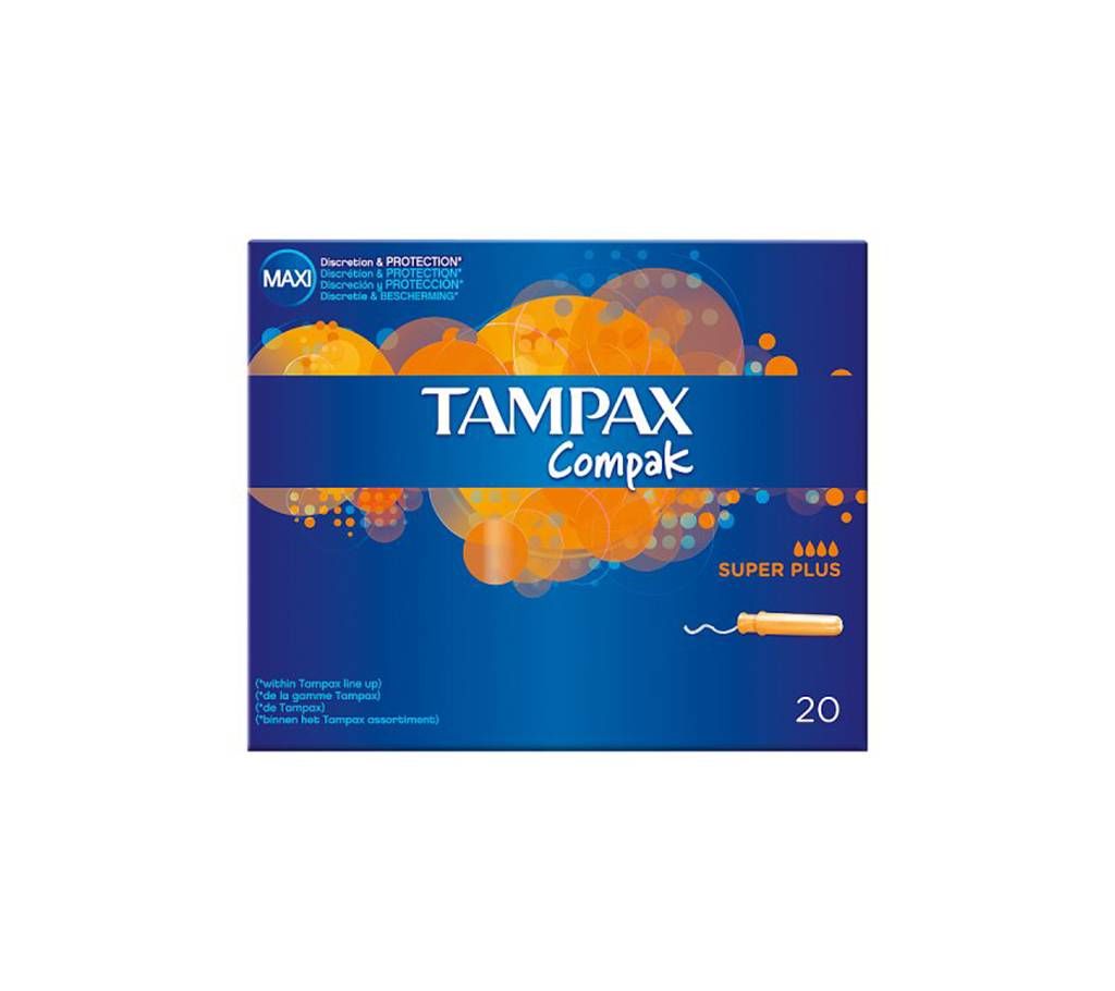 Tampax Compak Super Plus 20 Pack Tampoon - Hungary