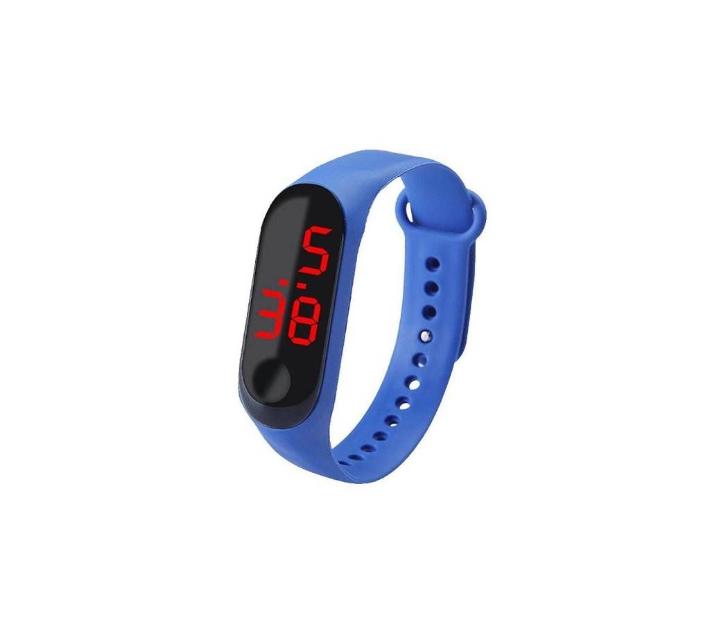 LED Sports Blue Watch