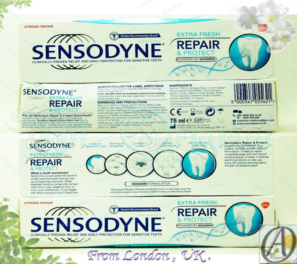 Sensodyne® Repair & Protect Extra Fresh Sensitive Toothpaste (UK) 75ml