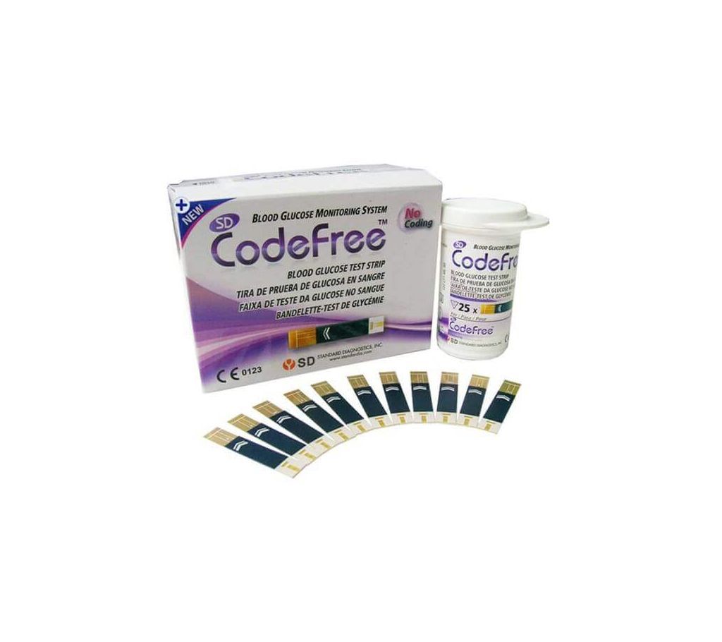 SD Code Free Glucometer Strip (25pcs)