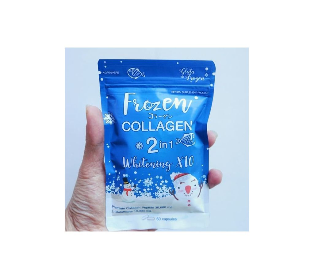 Frozen Collagen 2 In 1 Whitening Capsules 60 Tablet Thailand