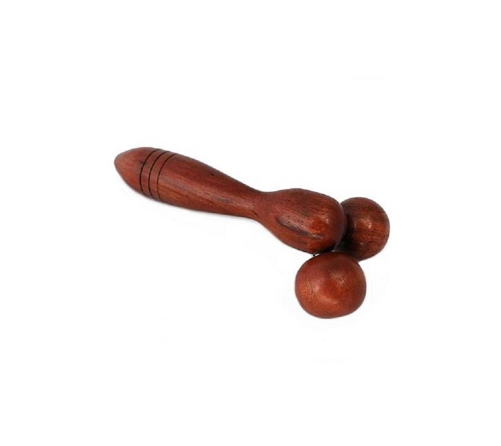 Hand Held Wood 2 Ball All Body Massage Roller