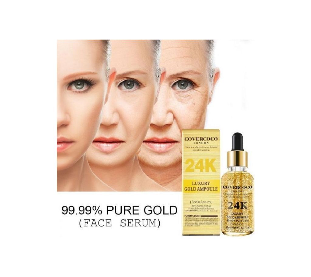 Covercoco 24k - Luxury Gold Ampoule For Skin Care - 30ml - Korea