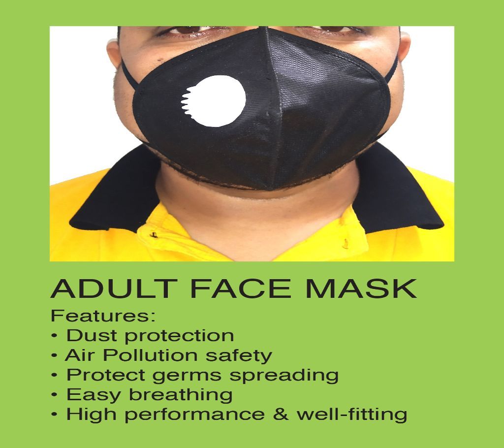 Anti-Pollution Face Mask-Multi Color-10 Pcs Pack  