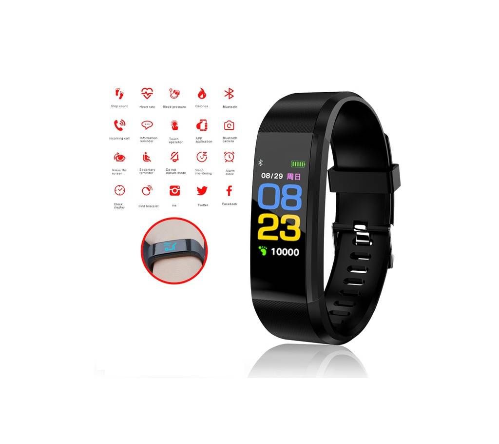 MAFAM 115 PLUS Smart Bracelet Heart Rate Monitor Blood Pressure Original