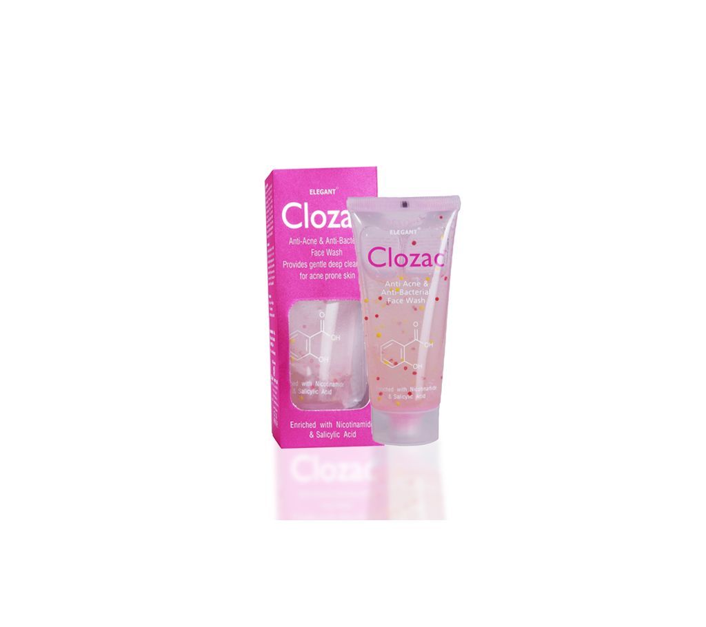 Clozac Anti Acne & Anti Bacterial Face Wash - 60ml