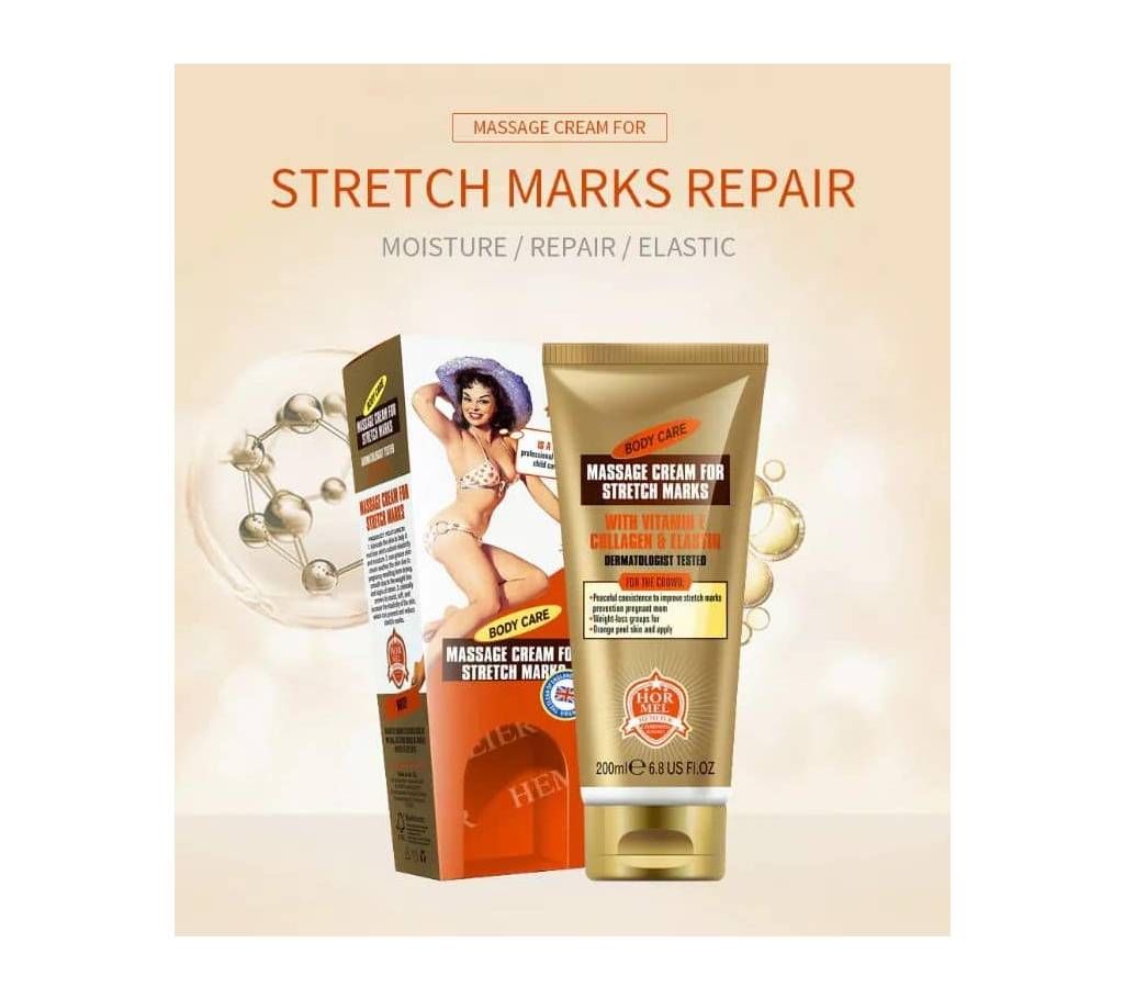 HEMEIEL 200ML Body Care Massage Cream Repair Stretch Marks Remover Pregnancy Scar Removal Maternity Skin Scar Care Treatment 200ml China