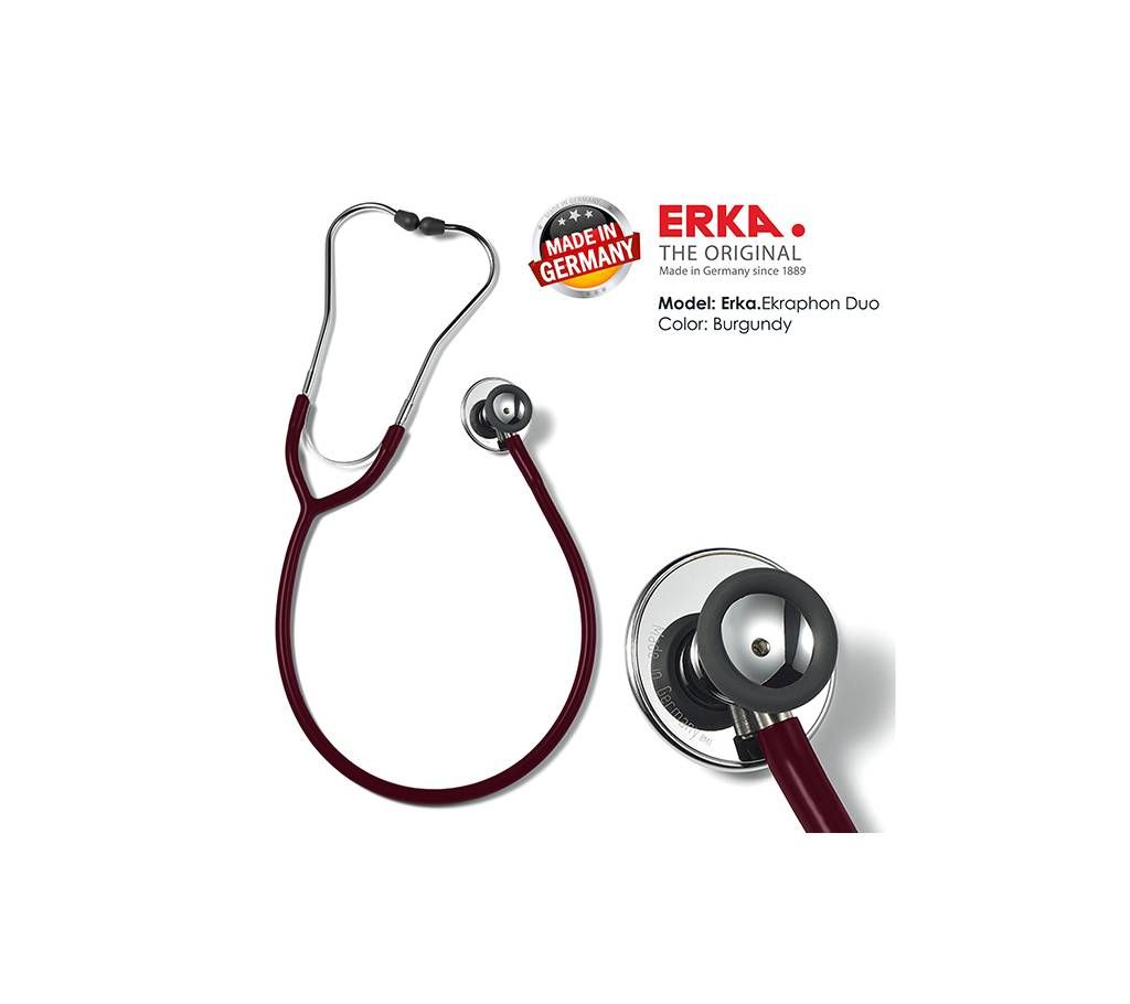 ERKA. Stethoscope, ERKAPHON DUO, Burgundy