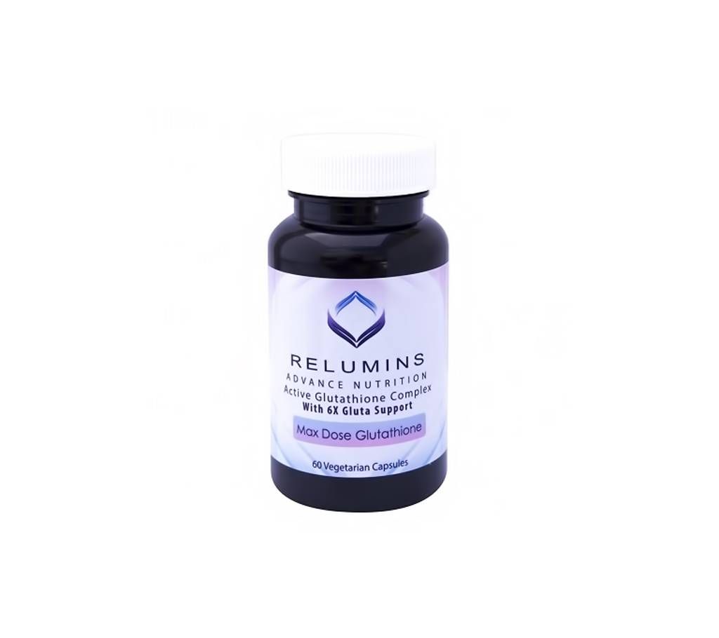 RELUMINS ADVANCE NUTRITION ACTIVE GLUTATHIONE COMPLEX -ORAL WHITENING FORMULA CAPSULES WITH 6X BOOSTERS- WHITENS, REPAIRS &amp;amp; REJUVENATES  SKIN  - USA