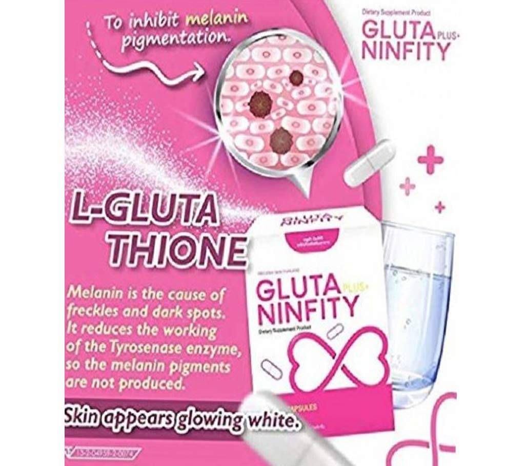 Glutathione PLUS NINFITY WHITENING CAPSULE - 30 Softgels-Thailand