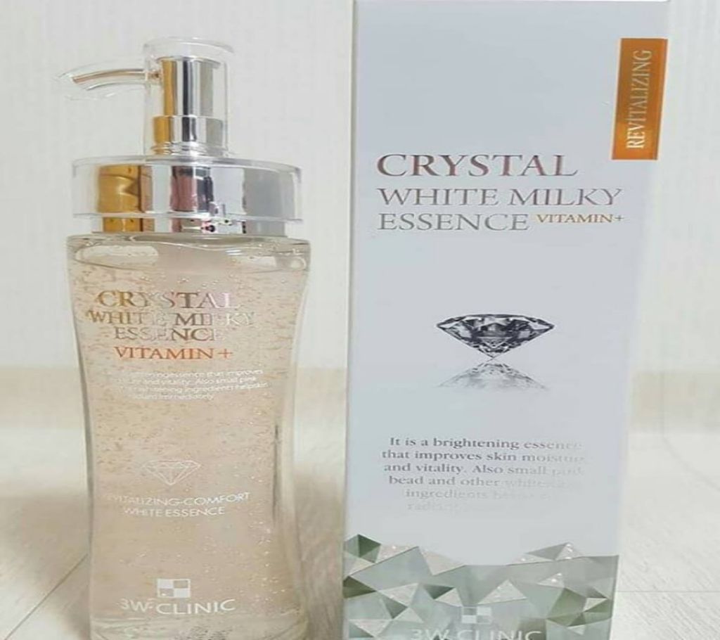3W Clinic Crystam White Milky Essence 150ml - Korea