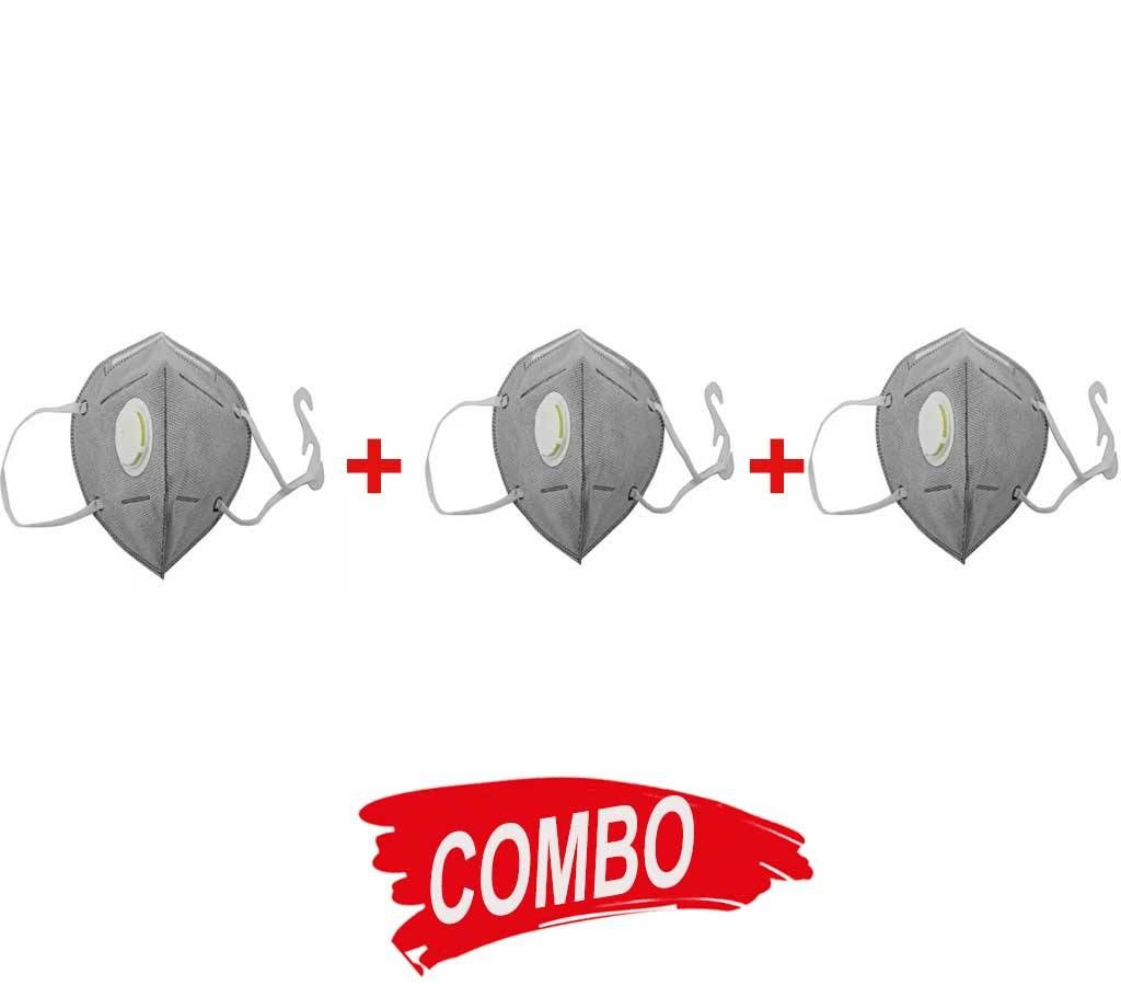 Anti pollution and safety mask (3 in one Combo)
