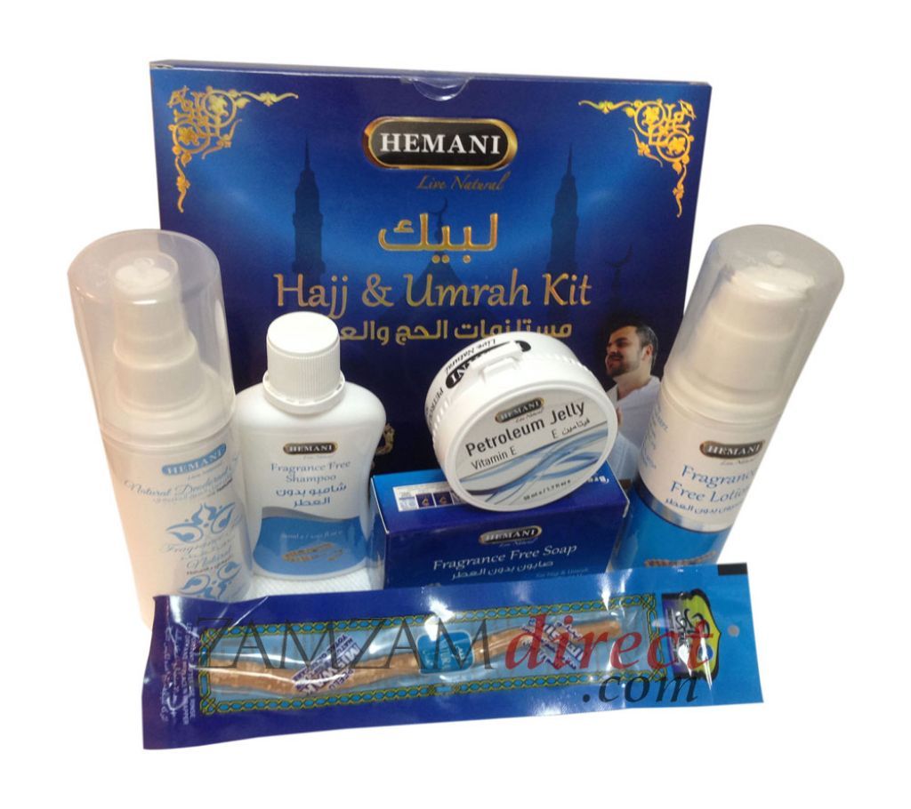 Unscented cosmetics for hajj or umrah-Hajj and Umrah Kit 6 in one