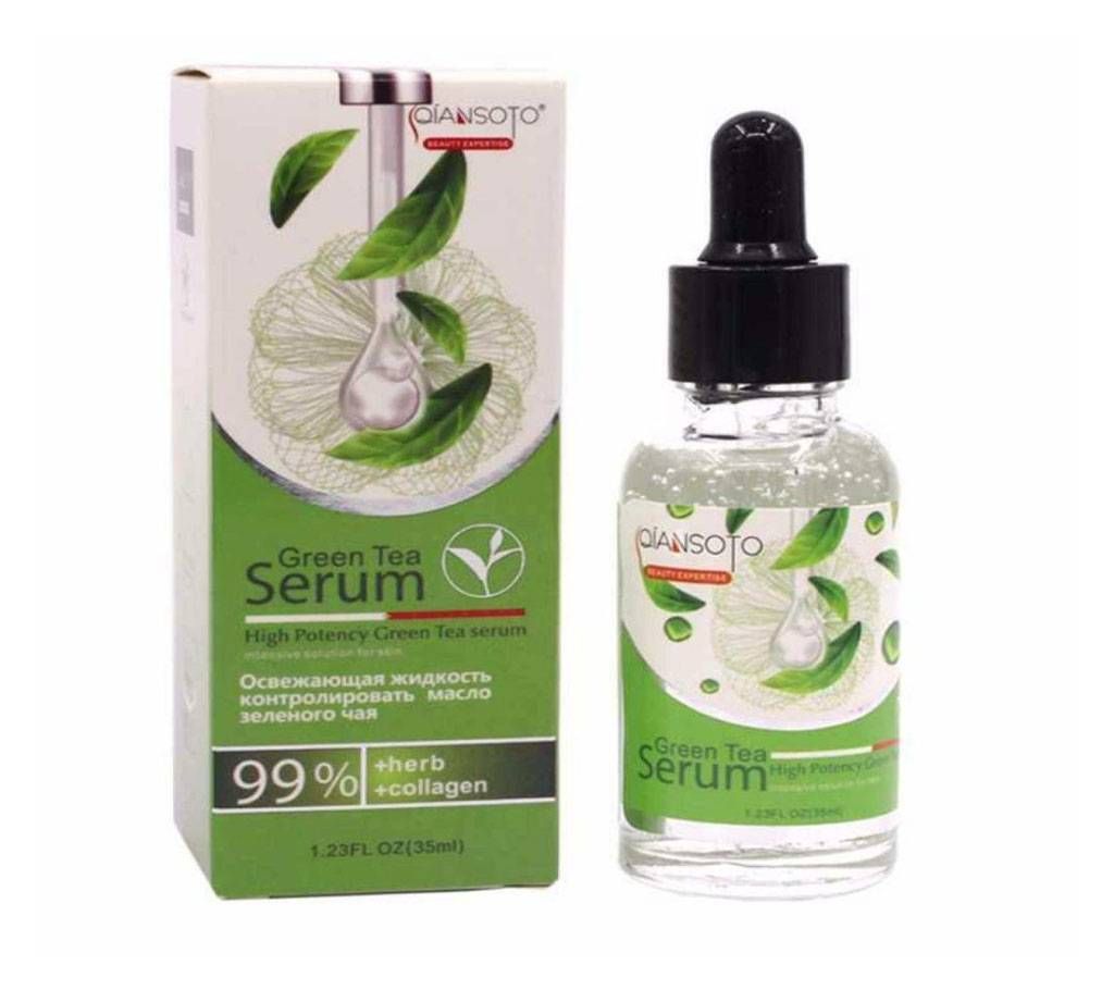 Green Tea Seed Hydrating Serum Skin Care Whitening Nourish Treatment Anti Wrinkle Anti Aging For Face Fine Lines Face - 35ML (China)