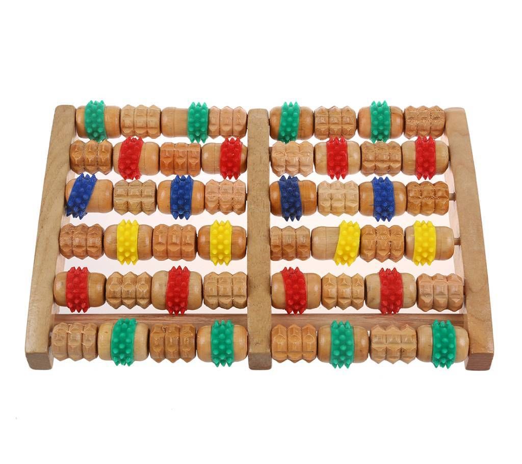 New Wooden Roller Foot Massager