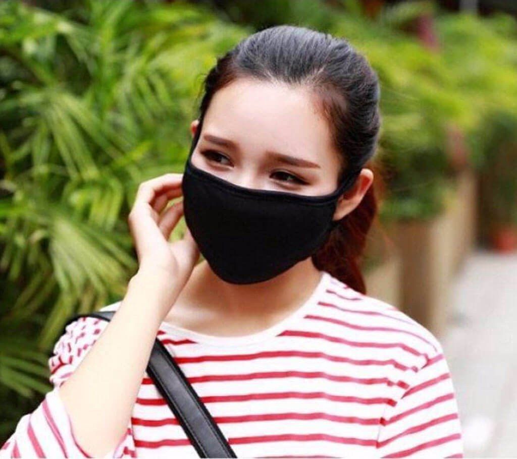 Dust Proof Cotton/Spandex Mask (Black)