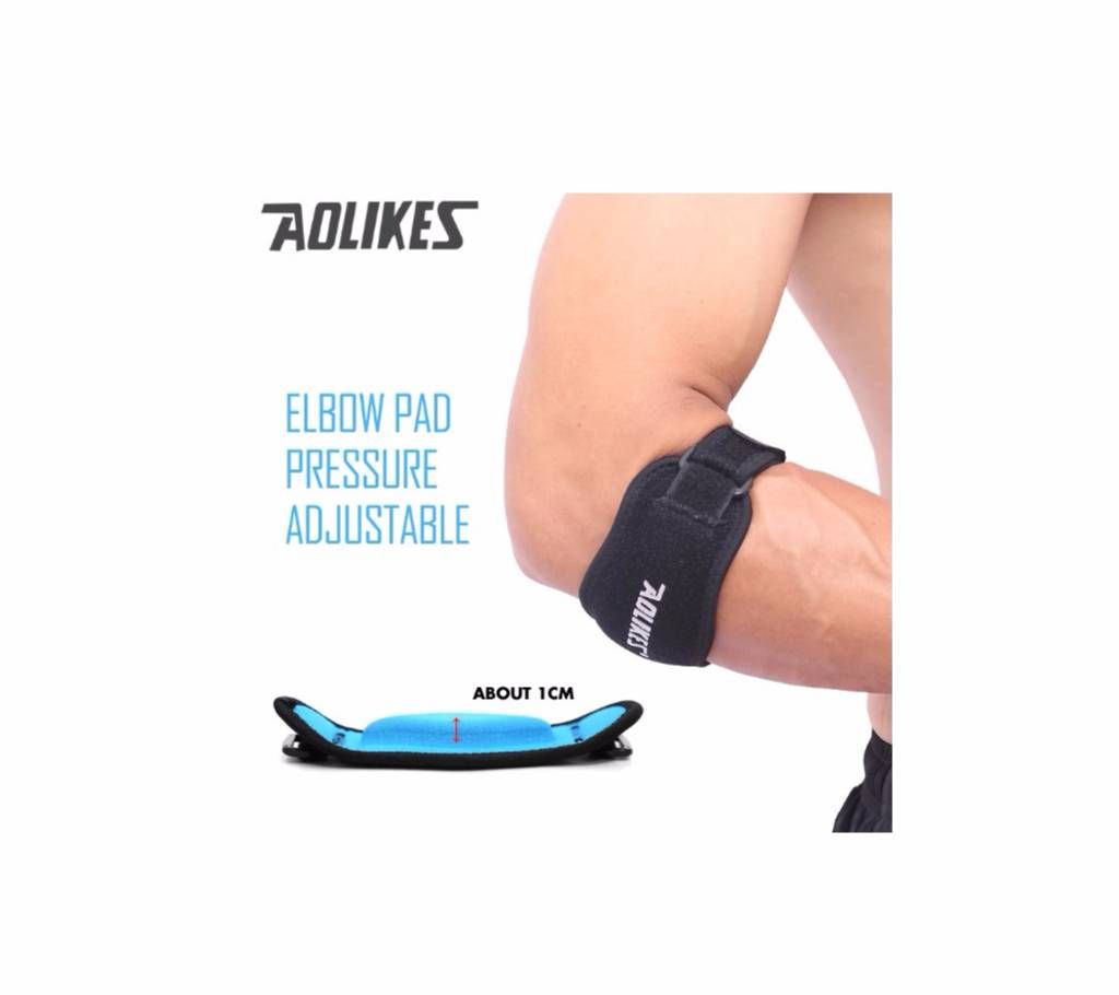 AOLIKES 1PCS Fitness Adjustable Elbow Pad Muscle Pressurized Protective Belt Sports Safety