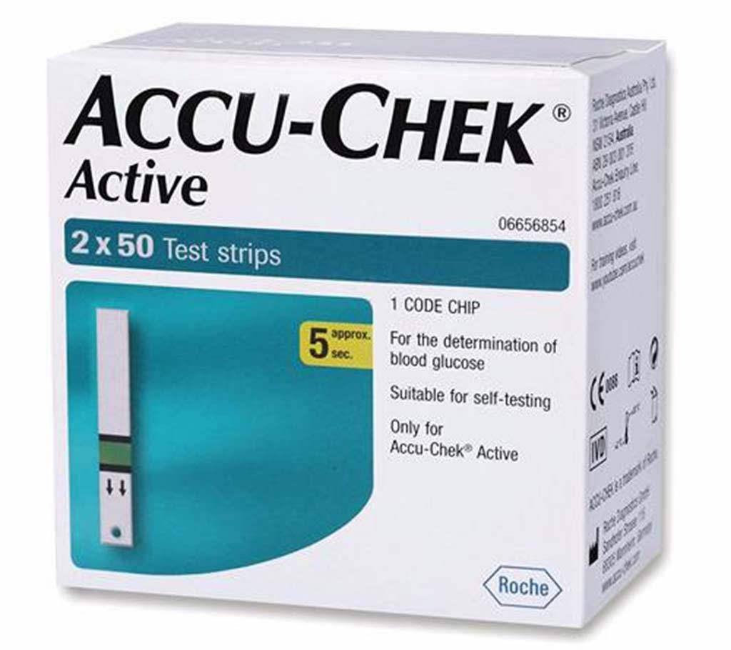 Accu Chek Active 100's Strips
