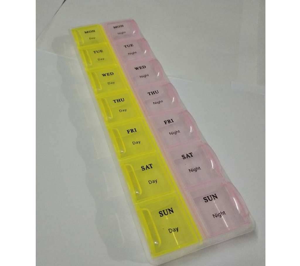 7 Days Day And Night Mini Pill Box Medicine Container 2 Times