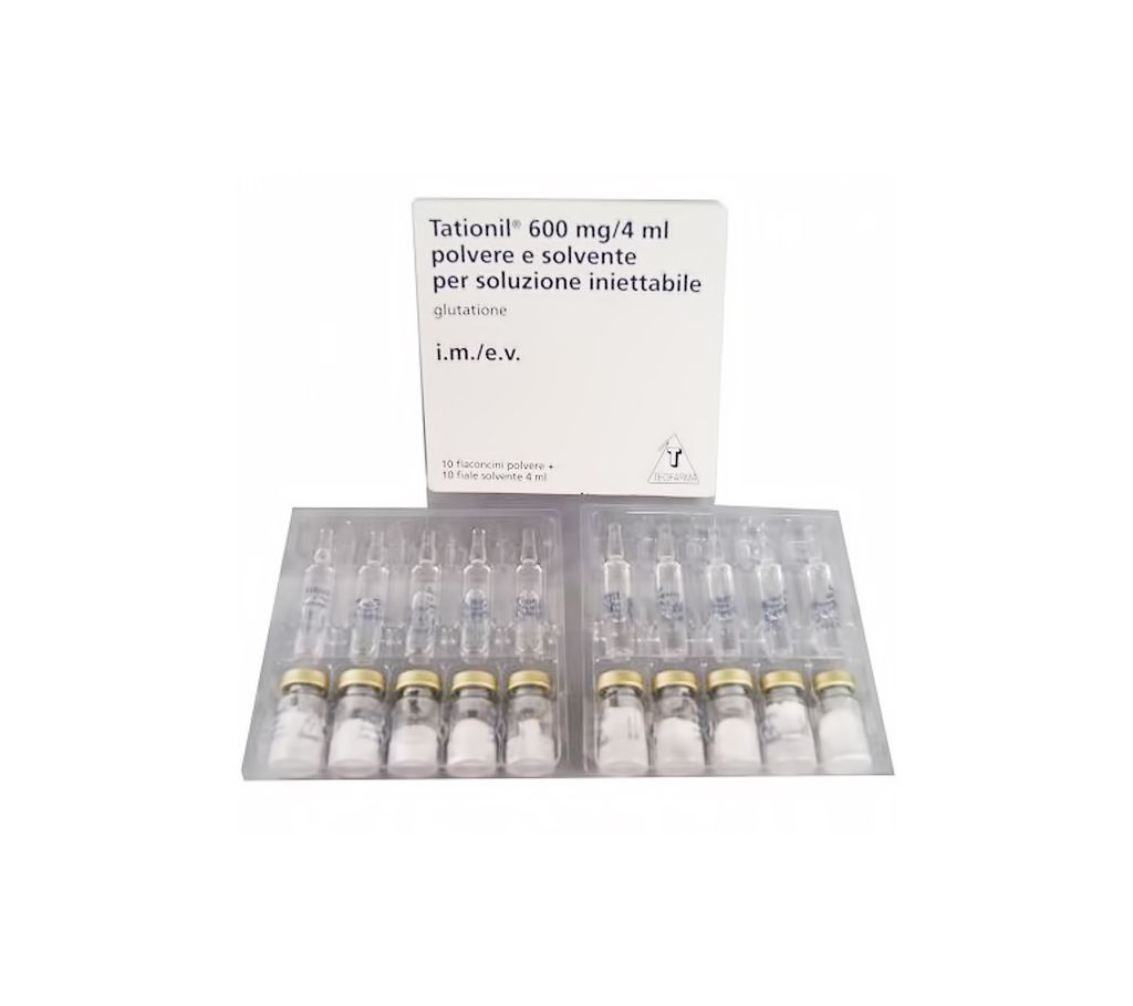 AUTHENTIC TATIONIL GLUTATHIONE WHITENING 10 VIALS  600MG EACH 6000 MG USA 