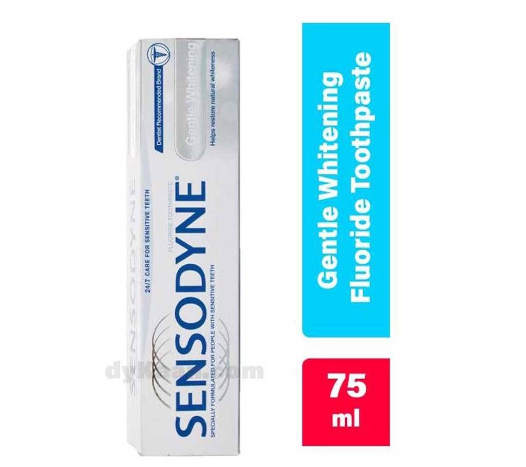 SENSODYNE GENTLE WHITENING FLUORIDE TOOTHPASTE 75ml UK