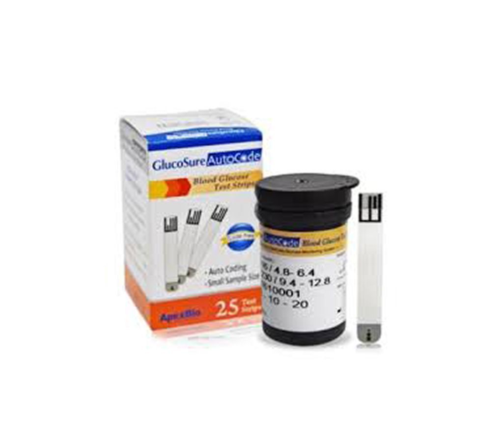 Gluco Sure Auto code Glucose Test Strips  25 strips