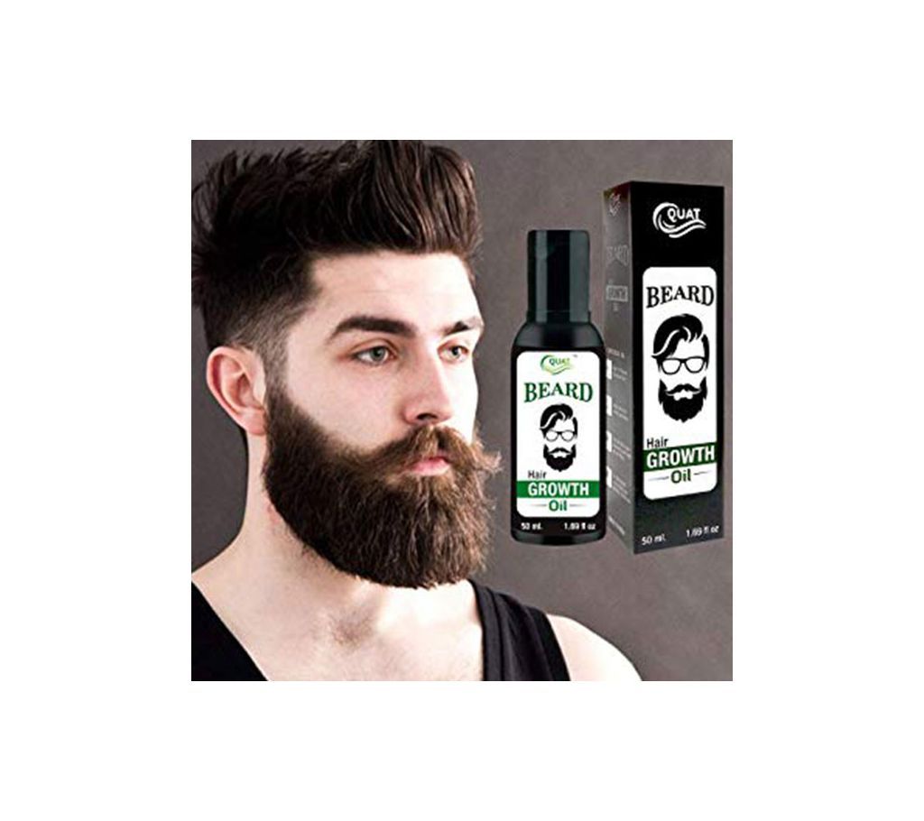 Quat Beard Hair Growth Oil For Men - 50ml,India