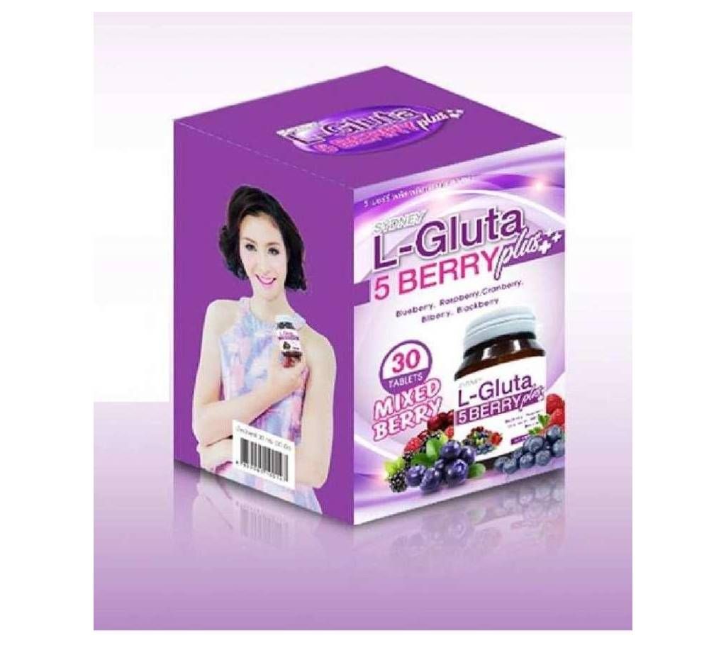 L-Gluta 5 Berry Plus ++ Whitening &amp; Anti Aging Vitamins - 30 Tablets