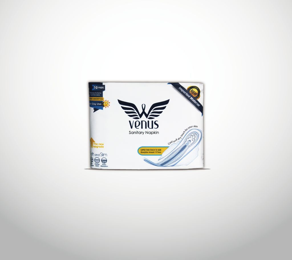 Venus Sanitary Napkins Famous / Top Use   245 mm 10 Piece 