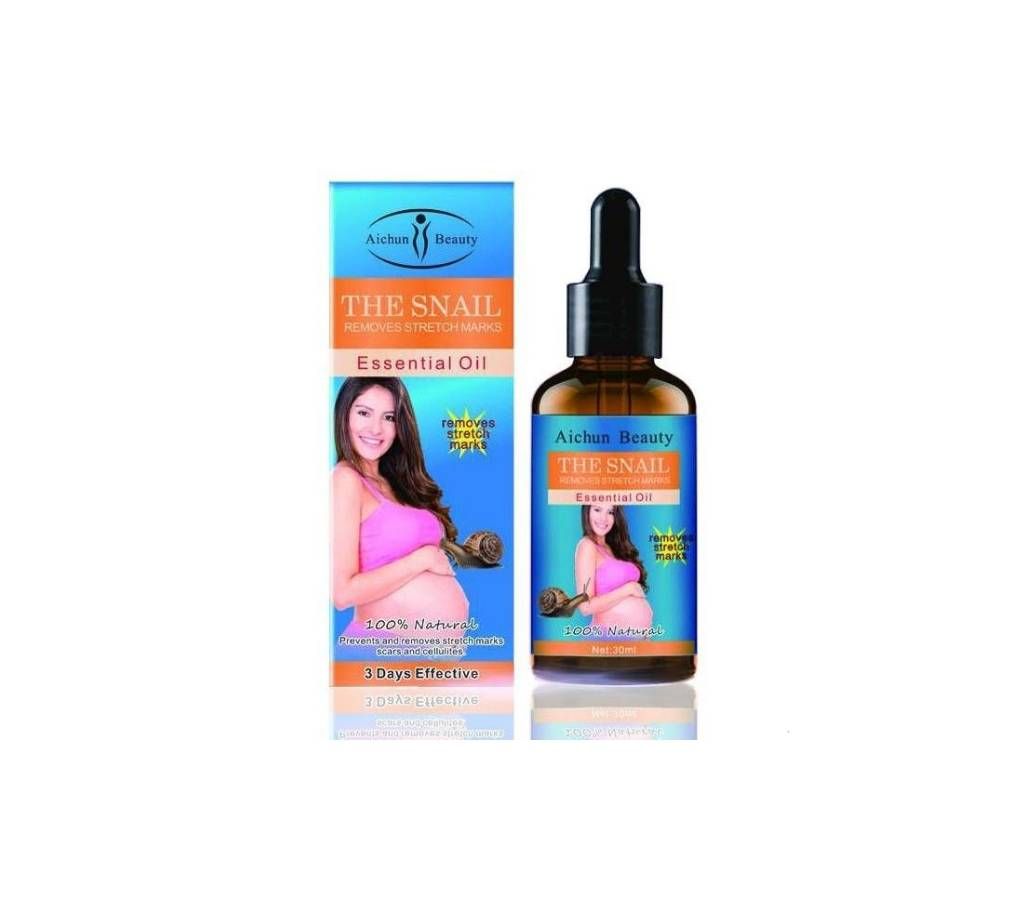 The snail removes stretch marks essential oil
