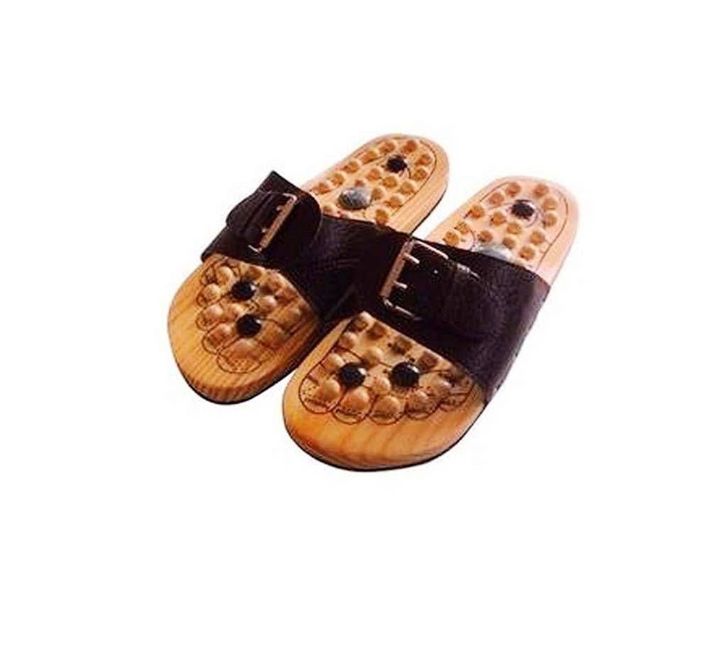 Wood Foot Massage Slippers