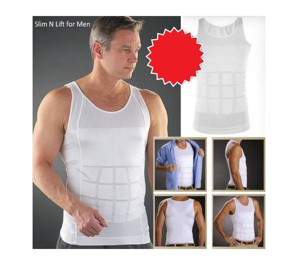 SLIM N LIFT FOR MEN WHITE Body Shaper
