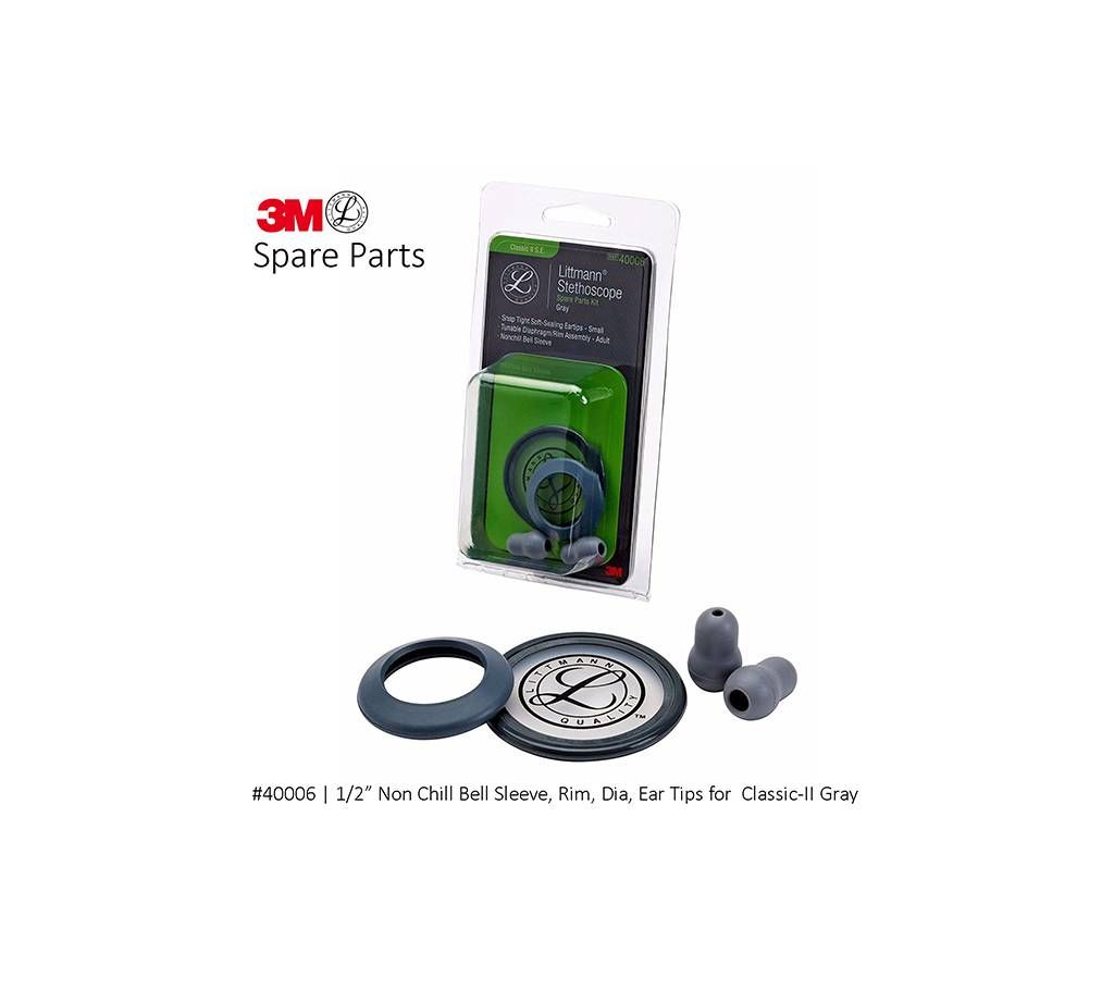 3M Littmann Spare Parts Kit For Classic II Stethoscope - Gray 