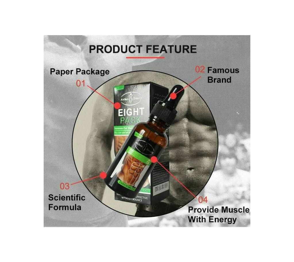 Aichun Beauty Eight Pack Fat Burn Essential Oil - P.R.C 