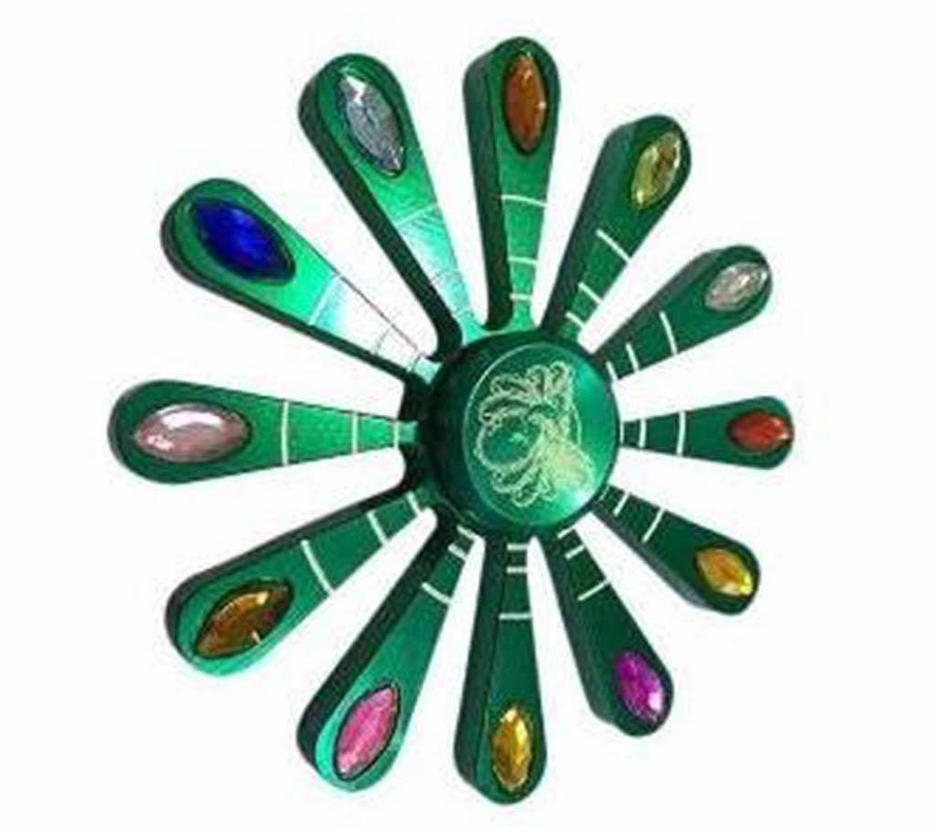 Green Trippy Fidget Spinner Stress Reducer Toy 