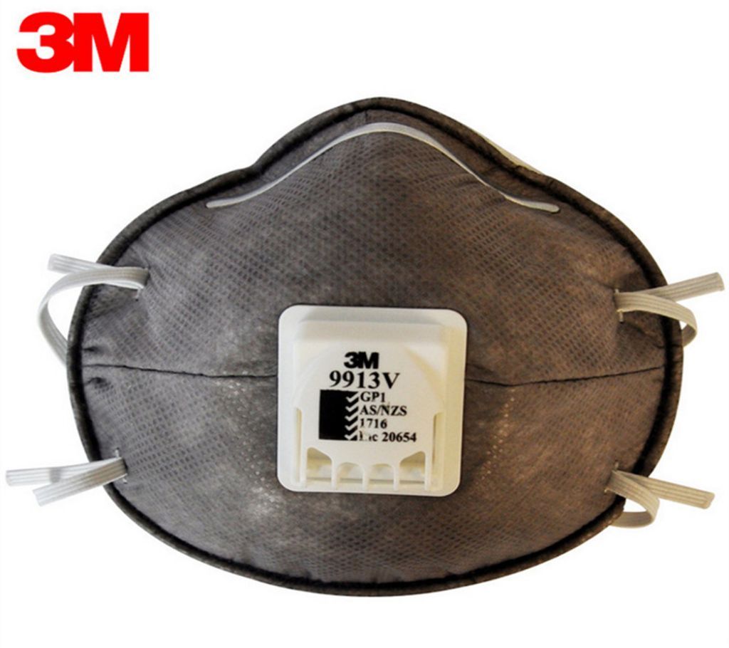 3M9913V Activated Carbon Protective Mask Anti-organic Vapor Particulates Dust Grinding Haze Dust Masks