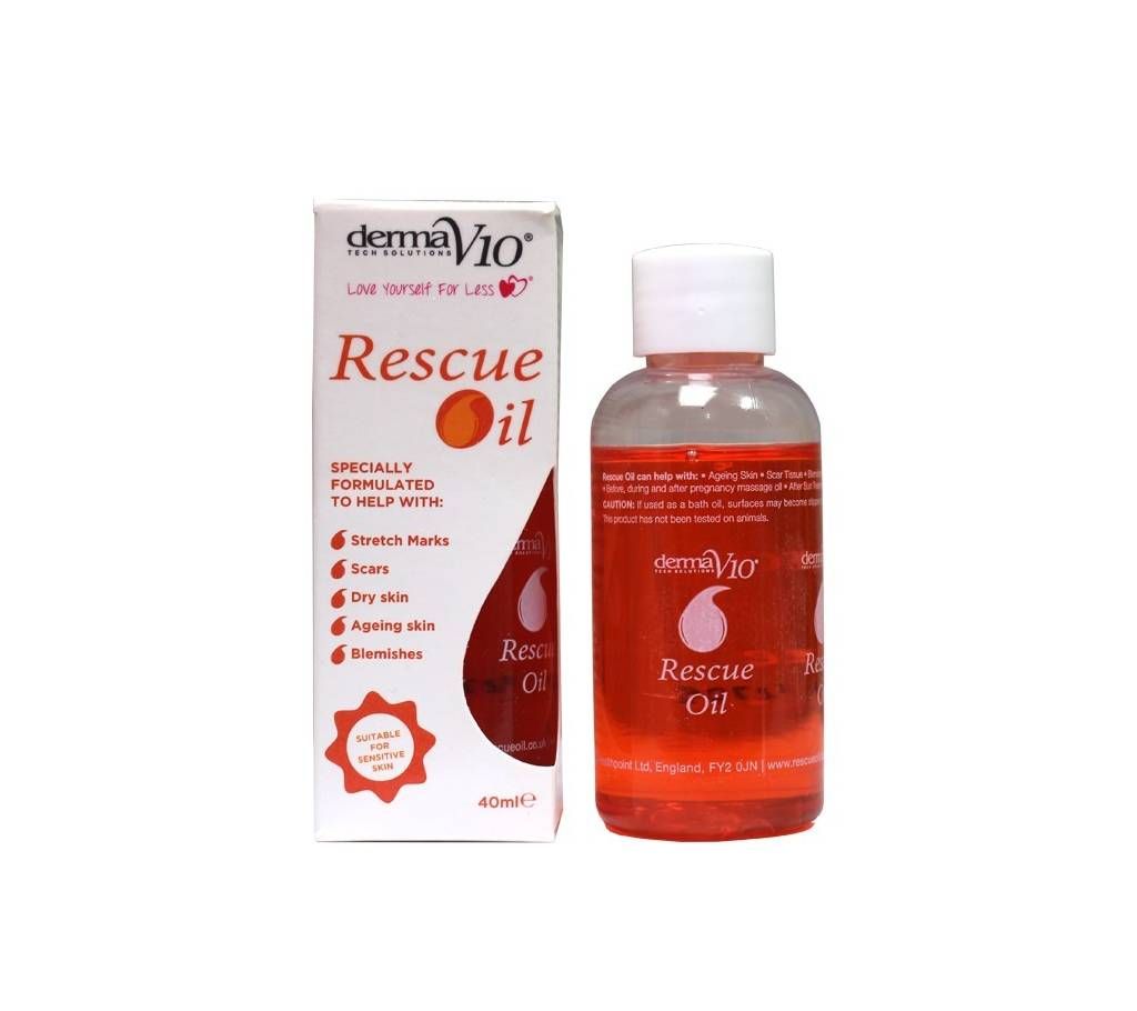 Rescue Oil For Ageing Skin Scars And Stretch Marks Bath Oil - 40ml  U.K