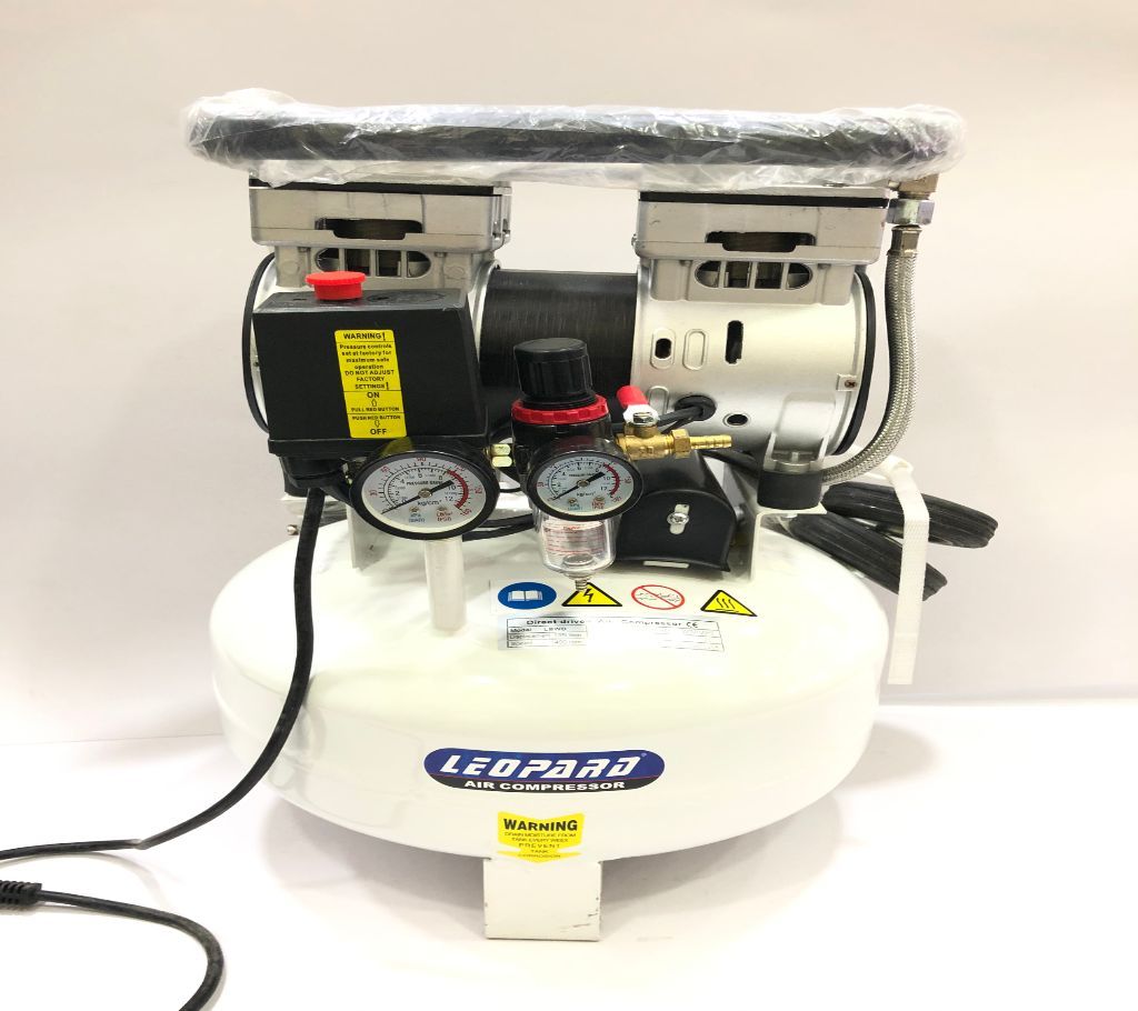 Silent Air Compressor - Dental - 20L - 1HP - Leopard