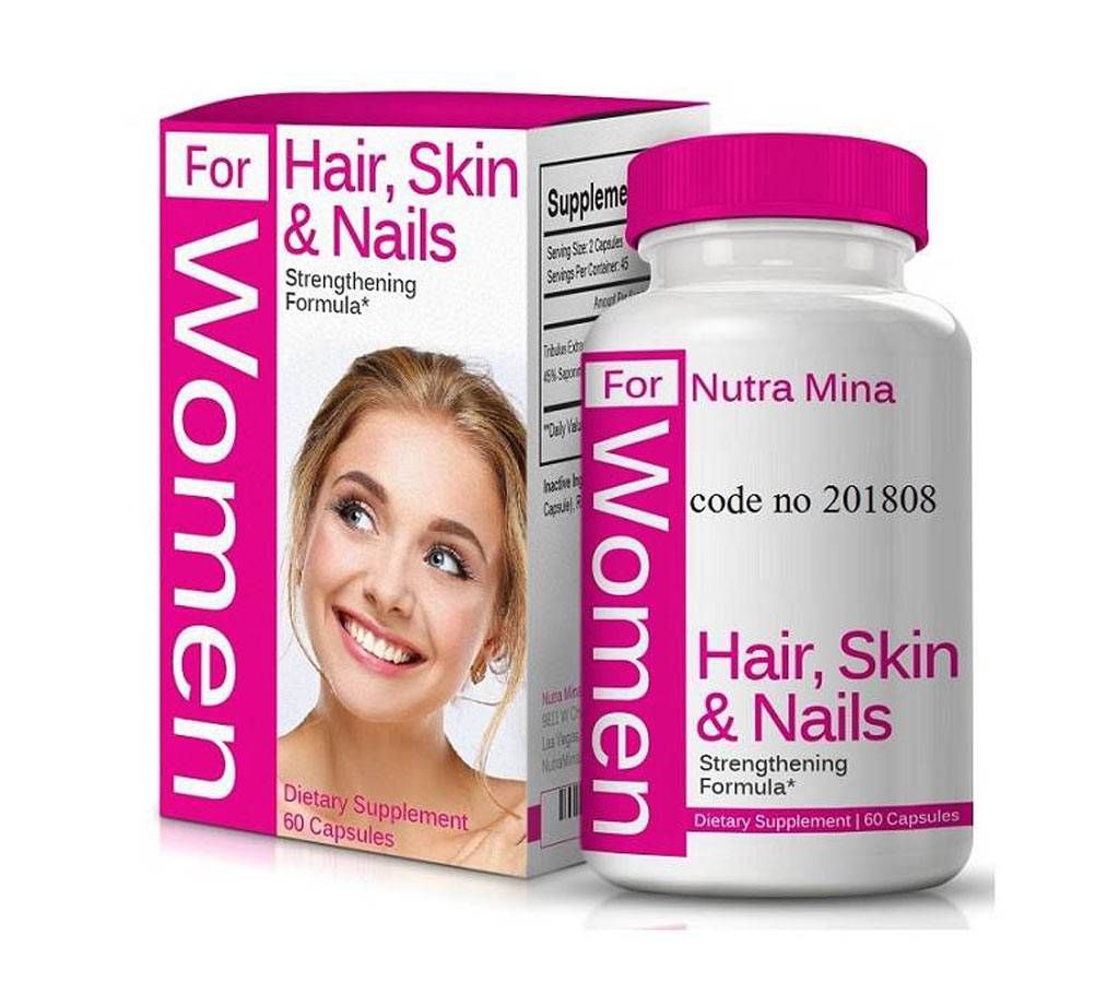 Hair Skin and Nails Vitamins for WOMEN USA