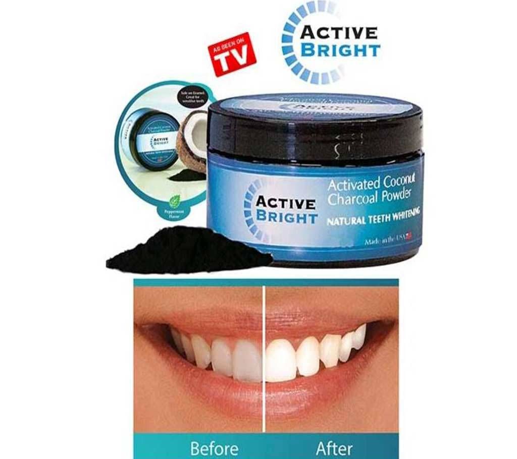 Active Bright Charcoal teeth whitening cream-100gm-USA 