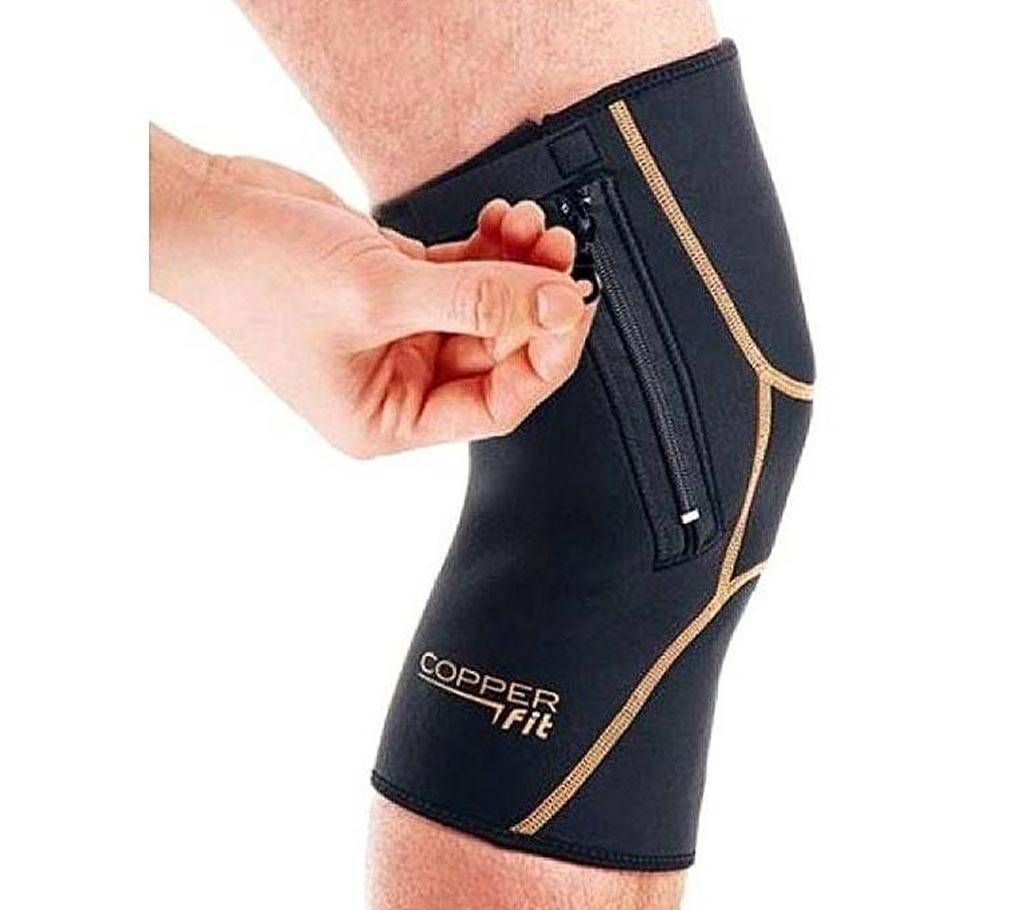 Fit Copper Infused Knee Sleeve - Black