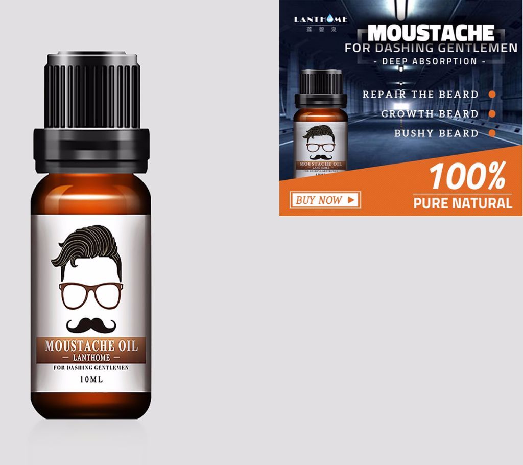 Natural Organic Styling Moustache Oil