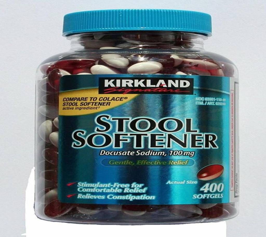 Stool Softener Docusate Sodium - Relieves Constipation - 100mg - 400pcs (USA)