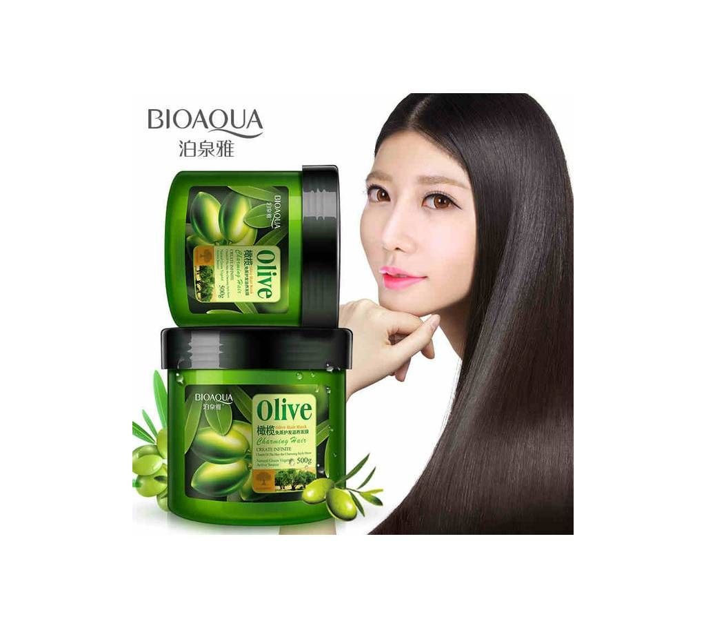Bioaqua Olive Oil Hair Moisturizing Mask - 500g China