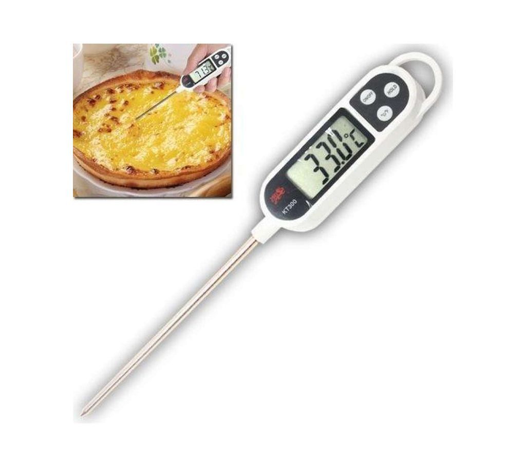 Digital Laboratory Thermometer and Food with Tip