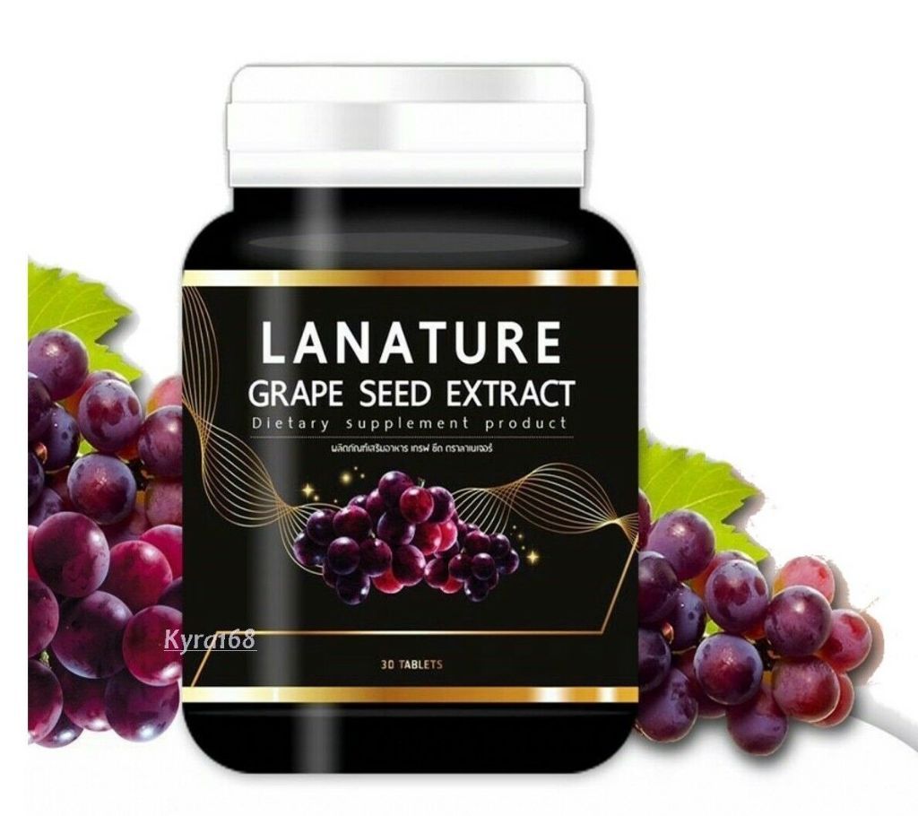 LA Nature Plus Grape Seed Extract Antioxidants, Anti-Aging Effects 30 Tablets