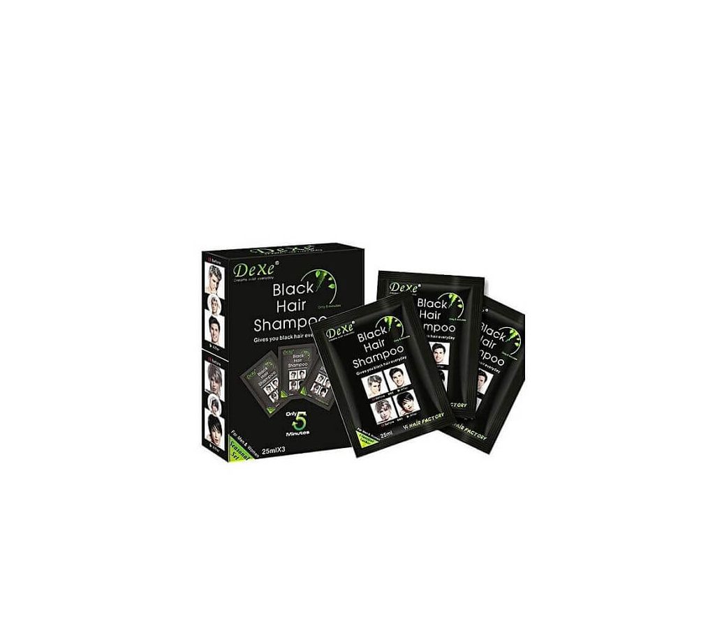 Dexe Black Hair Colour Shampoo