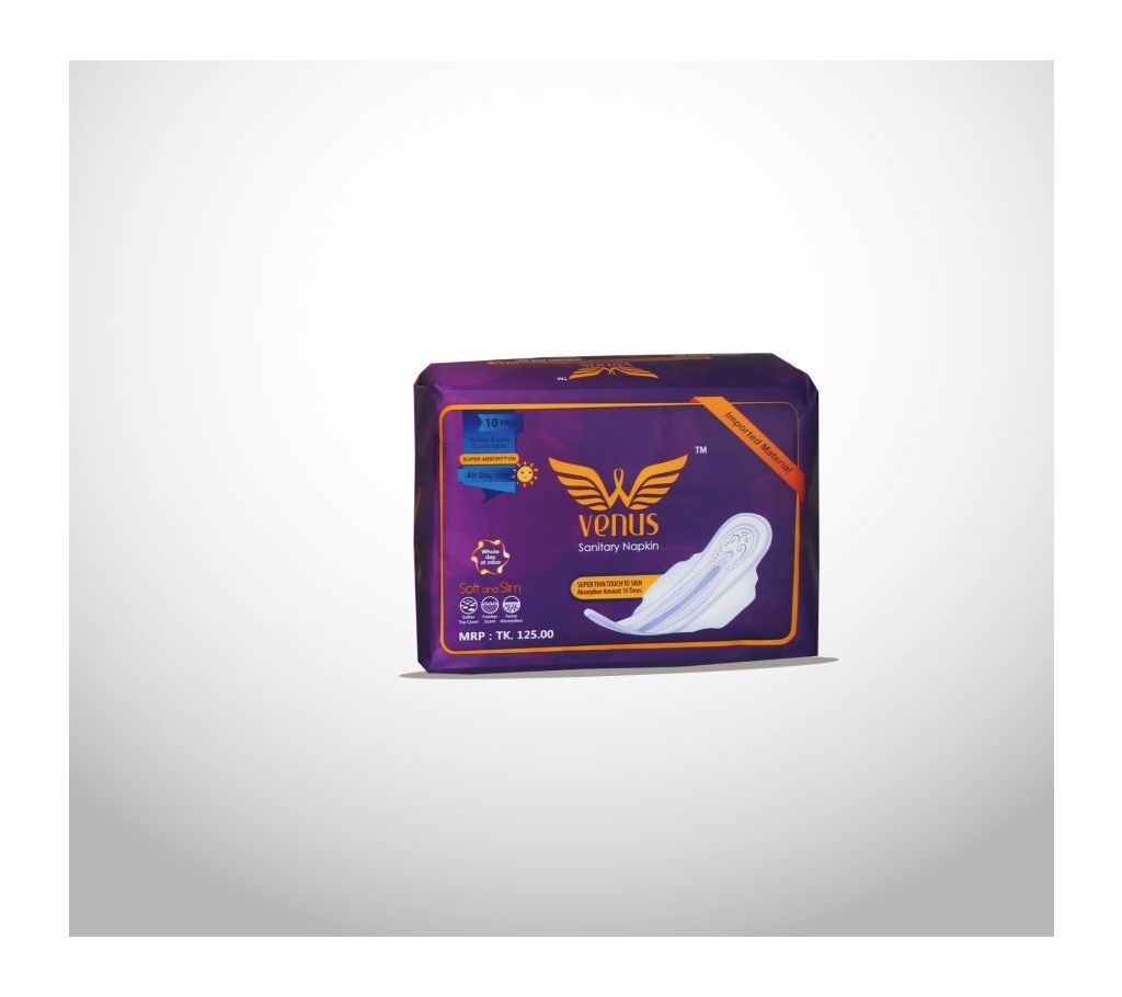 Venus Sanitary Napkins Regular Use / Super Thin  290 mm 10 Piece 